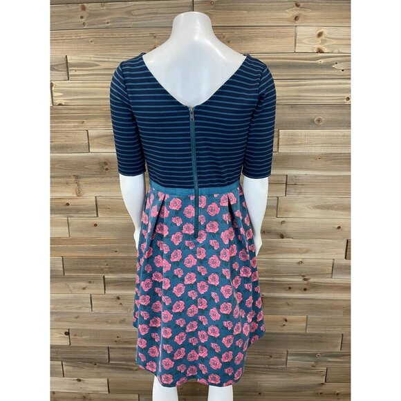 Matilda Jane Forever Peyton Dress Womens Small Fit and Flare Floral Half Sleeve - Picture 3 of 8